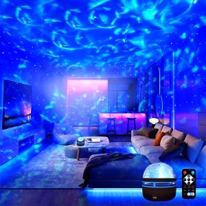 Galaxy Star Projector Night Light 7 Color Patterns USB 5V Christmas Party Disco Lamp Remote Control for Bedroom Christmas Decor