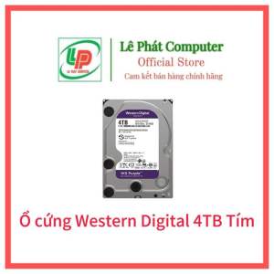 Ổ cứng HDD Western Digital Purple 4TB (WD43PURZ) - Hàng Chính Hãng - Bảo hành 36 tháng - Đã có VAT