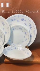 Corelle USA - Blue Little Flower - Full 07 Món Tô Đĩa Hoa Nhí Lam