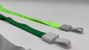 100pcs Shiny ID Lace with Plastic Hook 1.5cm ID Lanyard