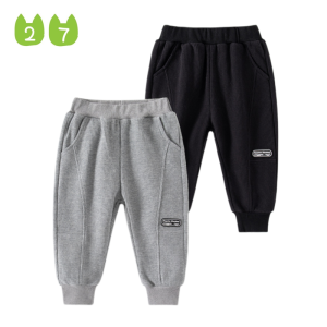 Spring and Autumn Clothing Crawler Boys Sports Pants Baby Boy Labeling Casual Pants Trousers Childrens Sweatpants Loose Elastic Pants