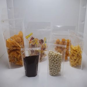 Standing Pouch plastik double seal isi 50 pcs royal/plastik klip berdiri/plastik snack/kacang permen