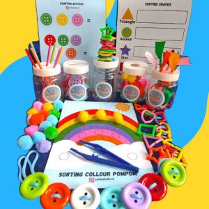 Mainan Edukasi Anak Balita Busy Jar  Montessori Toys Sensory Play