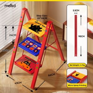 MEISD | Extendable Portable Compact Foldable Household Step Ladder