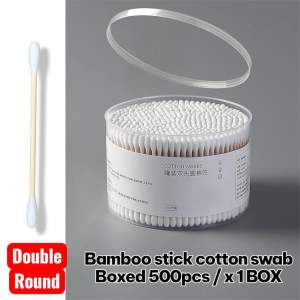 [SG STOCK] 500pcs Dual Tip Cotton Swabs with Ear Pick | Double Head All-Purpose Swab for Adult