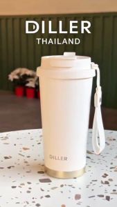 [ส่งจากไทย] Diller Thermo Tumbler 520ml MLH9135 แก้วเก็บความเย็น/ร้อน 24ชม สแตนเลส 2ชั้นพร้อมฉนวนสูญญากาศเก็บเย็น 24 ชม แก้วเก็บอุณหภูมิ แก้วเก็บความร้อน แก้วน้ำพกพา แก้วเก็บเย็น แก้วเก็บเย็น24ชม กระติกเก็บเย็น Water Bottle
