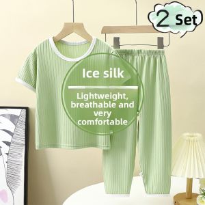 Summer Lightweight Childrens Short Sleeve Set