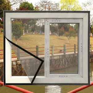 Anti-mosquito Window Screen Self adhesive window mosquito Net Summer Insect Proof Door Washable Mosquito Mesh with Velcro