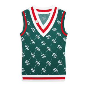 RyderCup Ladies Knitted Golf Vest Fashionable Autumn Retro Style Faux Fur Jacket Womens Sports Yoga Fitness Fan Gear