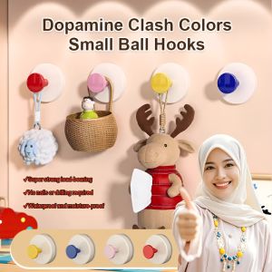 Detachable Suction Cup Hook Punch-Free Bathroom Hook Strong Load-Bearing Creative Wall Hooks