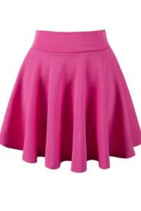 Ladies fashionable solid color elegant short skirt