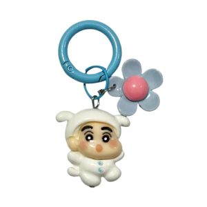 Gantungan Tas Kunci Karakter Sinchan Flower Shinchan Himawari Shiro Bunga Bagcharm Character Charm Ganci Keychain Gantungan Kunci