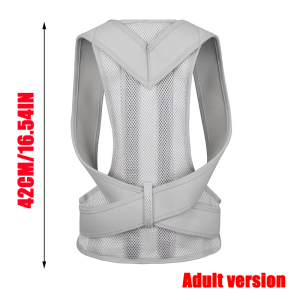 Reinforced Belt Lumbar Column Posture Corrector Vest Adjustable Back Support Strap Shoulder Spine Brace Neck Stretcher Trainer