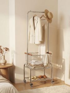 High Appearance Bedroom Floor Standing Multifunctional Coat Rack