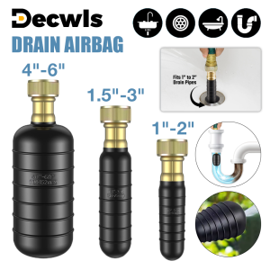 Drain Cleaning Bladders Suitable For 1-Inch To 6-Inch Pipes Quickly Unclog Clogged Drains Safe And Durable Made Of Rubber