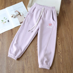 Fashionable Practical Casual Pants for Girls Korean Style Simple Sporty Elementary School Students Match All Seasons Sports Pants Spring Autumn Long Pants