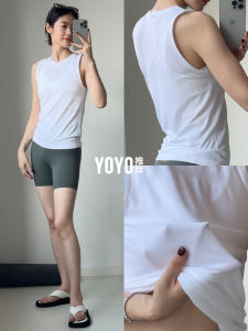 เสื้อโยคะฤดูร้อนสำหรับผู้หญิง เสื้อกั๊กออกกำลังกาย Pilates วิ่งตอนเช้า เสื้อผ้ากีฬาฟิตเนส ดูดซับเหงื่อแห้งเร็ว ยาวถึงสะโพก