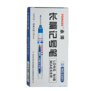 Long Head Marker Pen Deep Hole Oil-Based for Tile Line Drawing Construction Site Special Purpose Woodworking Professional Tool