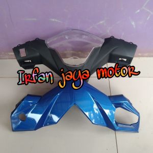 Batok kepala depan belakang plus mika speedometer km honda beat karbu biru 2008 2012