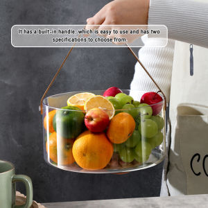 Jozoo Multifunctional Plastic Fruit Basket or Ice Bucket Transparent Storage Bucket