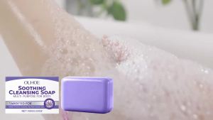 OUHOE | Lavender Cleaning Soap Oil Control and Itching Relief Long-Lasting Daily Soothing Hydration Bath Soap Body Odor Removal Care
