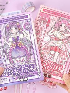 Princess Costume Change Stickers for Girls 3-6 Years Old Handmade DIY Materials Makeup Book Toy Cartoon Decals Children