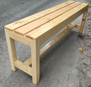 Kursi kayu Bangku/ kayu panjang/Kursi tunggu kayu/Kursi cafe/Kursi taman/Kursi santai/Kursi serbaguna panjang/Kursi kayu murah/bangku warung kayu Ukuran 120x30x45