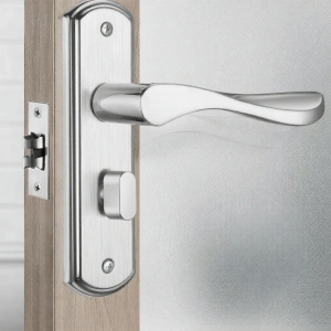 Universal Bathroom Lock Interior Aluminum Single Tongue