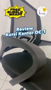 LLI Kantor OC-1 Ergonomis Angkat Putar Hidrolik Kursi Belajar Full Mesh Minimalis Non-Reclined Office Chair Kursi Boss Kursi Jaring Staff Tanpa Headrest