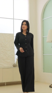 Billa Set Office Look | One Set Remaja Wanita Casual | Setelan Daily Look Simple