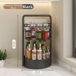 Rotatable Kitchen Storage Rack