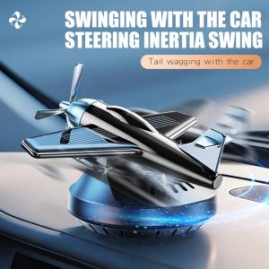 No Perfume Solar Car Aromatherapy Machine Aircraft Design Diffuser Air Freshener Dashboard Plane Ornament Decoration Accessories