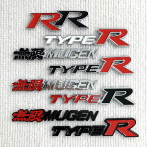 3D Metal Car Front Grille Emblem Type R Logo Decal for Honda CIVIC FD2 FD FA 5 Mugen TypeR Racing Car Styling Accessories