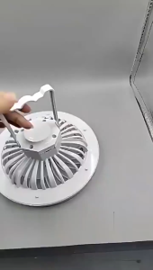 2 IN 1 Camping Fan with Light Rechargeable Tent Lamp with Hook Portable Outdoor Cooling Fan Emergenc