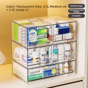 Transparent Drawer Type Storage Box Acrylic