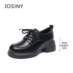 Josiny | Black Lace-up Womens Shoes Fall 2026