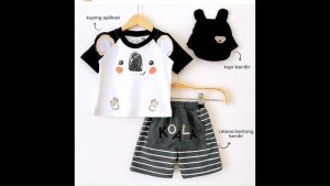 COD bayar ditempat Setelan baju bayi umur 3-9bulansetelan baju anak laki lakisetelan baju anak