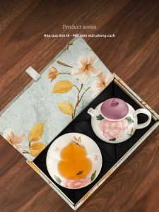 XIANGYE | Aesthetic Peony Tea Set Personal Use Gift