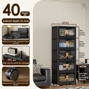 Easy Assembly Multilevel Clothes Storage Cabinet