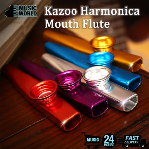 Metal Kazoo Flute Lightweight Portable For Kids Party Gift Beginner Flute Instrument Music Lovers Woodwind Instrument