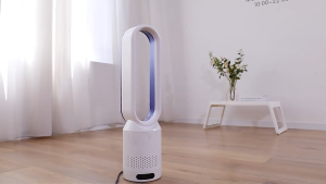 Bladeless Tower Fan with Air Purification Pure Cool Air Adjustable Smart Desktop Fan Mother 2-in-1 Bladeless Fan & Air Purifier
