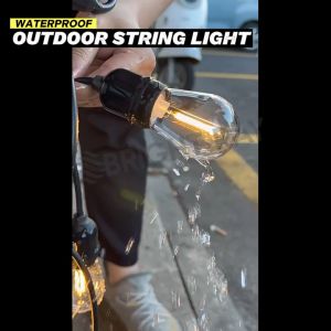 10M X 20 E27 SOCKET Waterproof Flexible Outdoor Lampu Pasar Malam LED String Lights E27 Bulbs Garden Party Light Raya