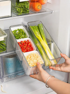 MODERN SWEETHOME | Food Grade Garlic Ginger Leek Freshness Box with Drain