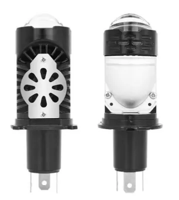 หลอดไฟหน้า LED H4/9003/HB2 พร้อมเลนส์โปรเจคเตอร์ Canbus สว่างพิเศษ 3000W 3500000LM 6000K ไฟสูง/ต่ำ ใช้ได้กับรถยนต์และมอเตอร์ไซค์