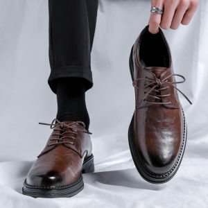 Nanjiren | Summer Mens British Style Business Formal Genuine Leather Derby Shoes