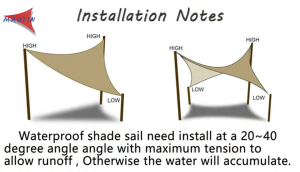 Waterproof Sun Shade Sail Charcoal Rectangle UV Block Sunshade for Backyard Yard Deck Patio Garden Outdoor Activities and Facility(We Make Custom Size)
