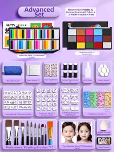Marie’s | Non-toxic Washable Water-soluble Face & Body Paint Kit
