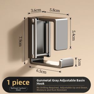 TIANDIYU | Drill-Free Wall-Mounted Shelf for Face Basin