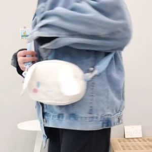 Túi Đeo Vai In Hình Kuromi Melody Cinnamoroll Hoạt Hình Đáng Yêu Làm Quà Tặng