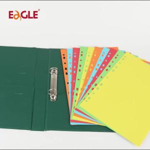 EAGLE 3 Ring Binder Dividers with Tabs A4 Sizes Paper Index Divider for 2/3/4/11 Ring Binders School Office Organization Supplie